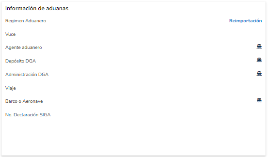 7. Información de Aduanas